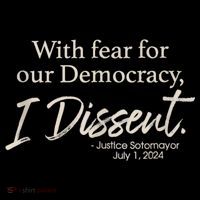 With Fear For Our Democracy I Dissent Justice Sotomayor City Backpack