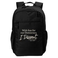 With Fear For Our Democracy I Dissent Justice Sotomayor Backpack