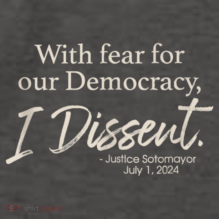 With Fear For Our Democracy I Dissent Justice Sotomayor Vector Backpack