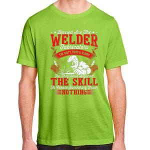 Welder Fabricators Funny Welders Welding Backside Adult ChromaSoft Performance T-Shirt