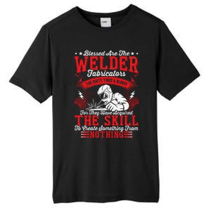 Welder Fabricators Funny Welders Welding Backside Tall Fusion ChromaSoft Performance T-Shirt