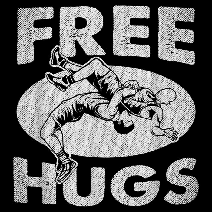 Wrestling Funny Free Hugs Wrestling Doggie Tank