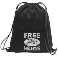 Wrestling Funny Free Hugs Wrestling Sweatshirt Cinch Pack Bag