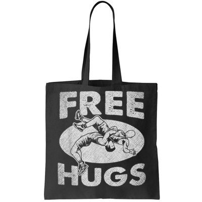 Wrestling Funny Free Hugs Wrestling Tote Bag