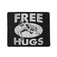 Wrestling Funny Free Hugs Wrestling Mousepad