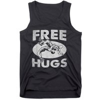 Wrestling Funny Free Hugs Wrestling Tank Top