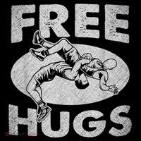 Wrestling Funny Free Hugs Wrestling Tank Top