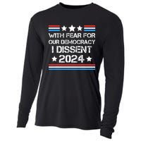 With Fear For Our Democracy I Dissent Cooling Performance Long Sleeve Crew