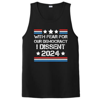 With Fear For Our Democracy I Dissent PosiCharge Competitor Tank