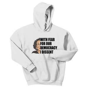 With Fear For Our Democracy I Dissent Funny Immunity Quote Kids Hoodie