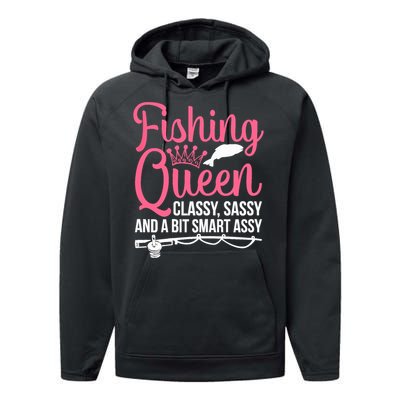 Wo Fishing for Girl Fish Bass Fishing Performance Fleece Hoodie