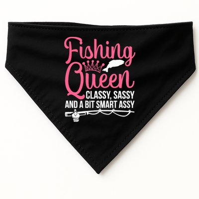 Wo Fishing for Girl Fish Bass Fishing USA-Made Doggie Bandana