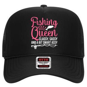 Wo Fishing for Girl Fish Bass Fishing High Crown Mesh Back Trucker Hat