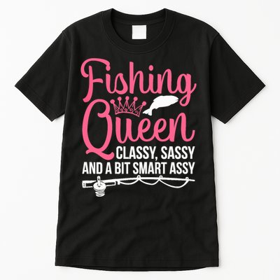 Wo Fishing for Girl Fish Bass Fishing Tall T-Shirt