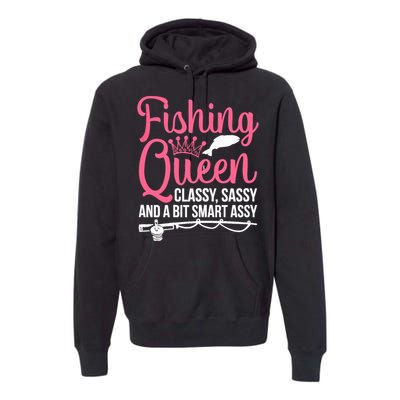 Wo Fishing for Girl Fish Bass Fishing Premium Hoodie