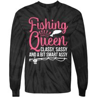 Wo Fishing for Girl Fish Bass Fishing Tie-Dye Long Sleeve Shirt