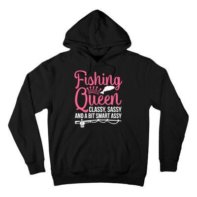 Wo Fishing for Girl Fish Bass Fishing Tall Hoodie