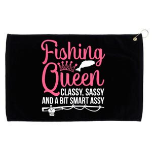 Wo Fishing for Girl Fish Bass Fishing Grommeted Golf Towel