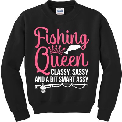Wo Fishing for Girl Fish Bass Fishing Kids Sweatshirt