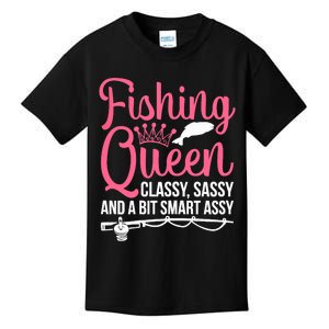 Wo Fishing for Girl Fish Bass Fishing Kids T-Shirt