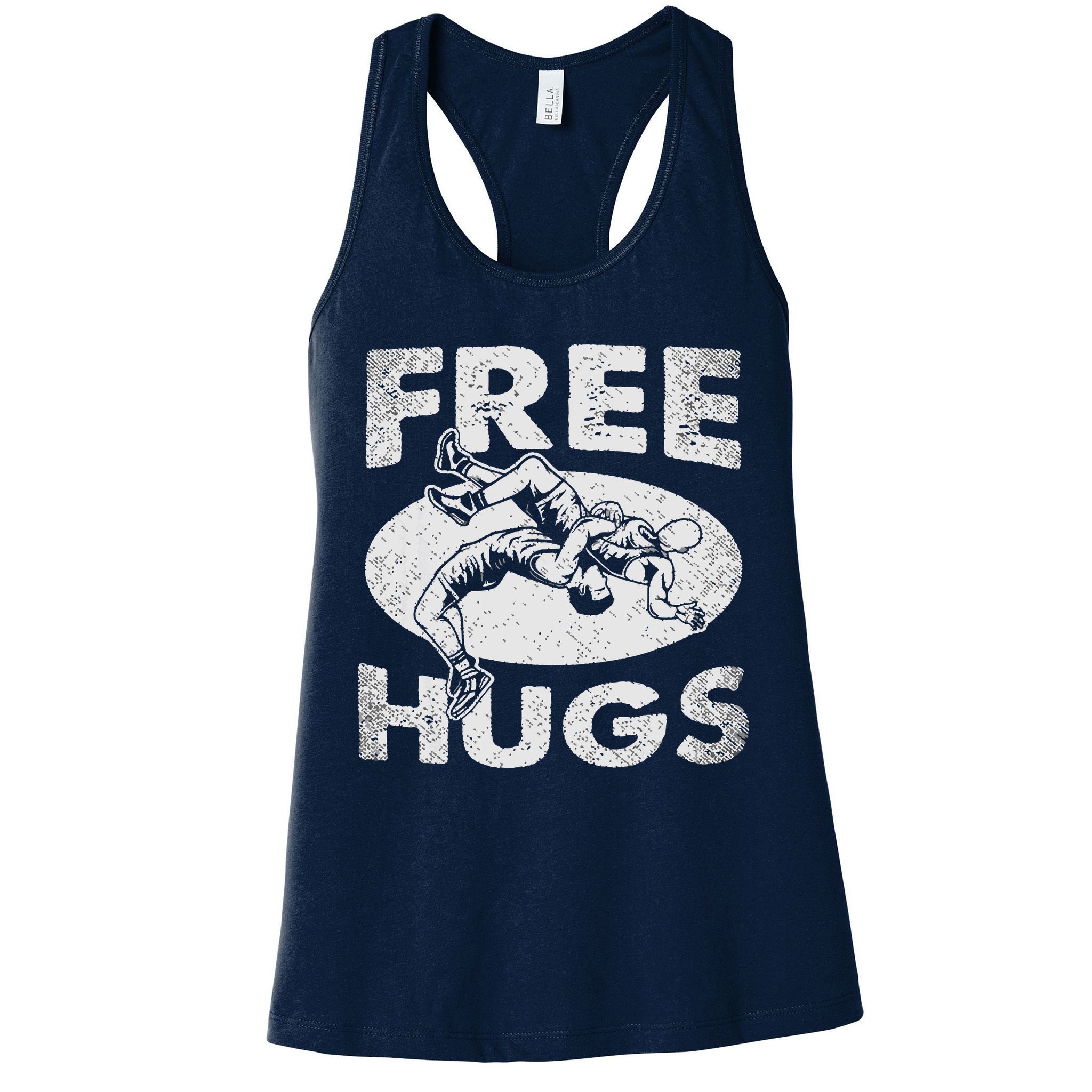Wrestling Funny Free Hugs Wrestling Womens Tank Top