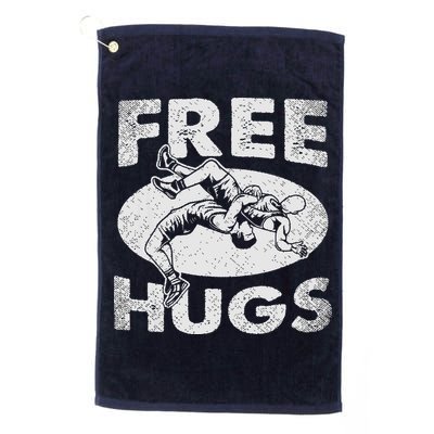 Wrestling Funny Free Hugs Wrestling Golf Towel