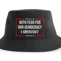 With Fear For Our Democracy I Dissent Funny Immunity Quote Sustainable Bucket Hat