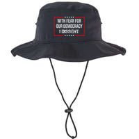 With Fear For Our Democracy I Dissent Funny Immunity Quote Bucket Hat