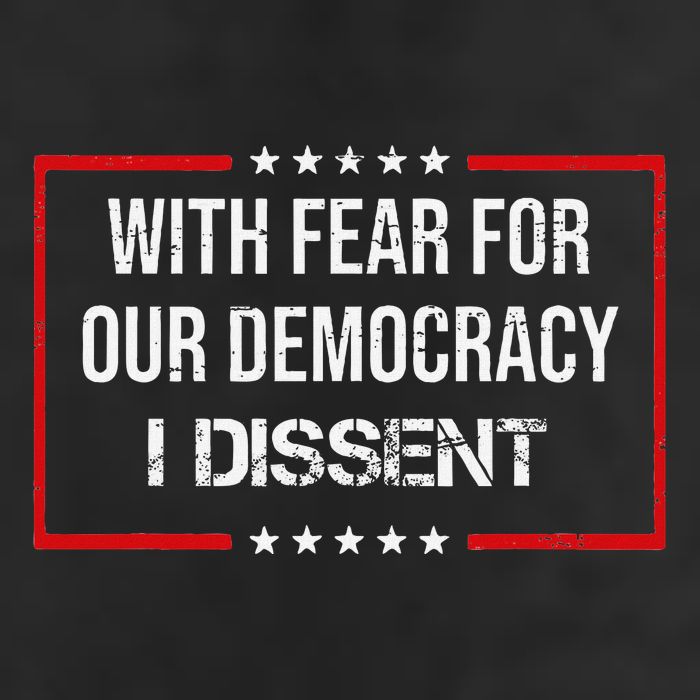 With Fear For Our Democracy I Dissent Funny Immunity Quote Microfiber Hand Towel