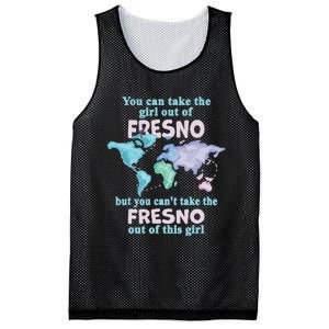 Women From Fresno Girl From Fresno California Mesh Reversible Basketball Jersey Tank