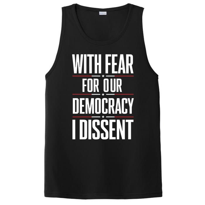 With Fear For Our Democracy I Dissent PosiCharge Competitor Tank