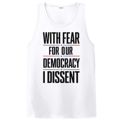 With Fear For Our Democracy I Dissent PosiCharge Competitor Tank