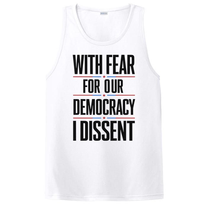 With Fear For Our Democracy I Dissent PosiCharge Competitor Tank