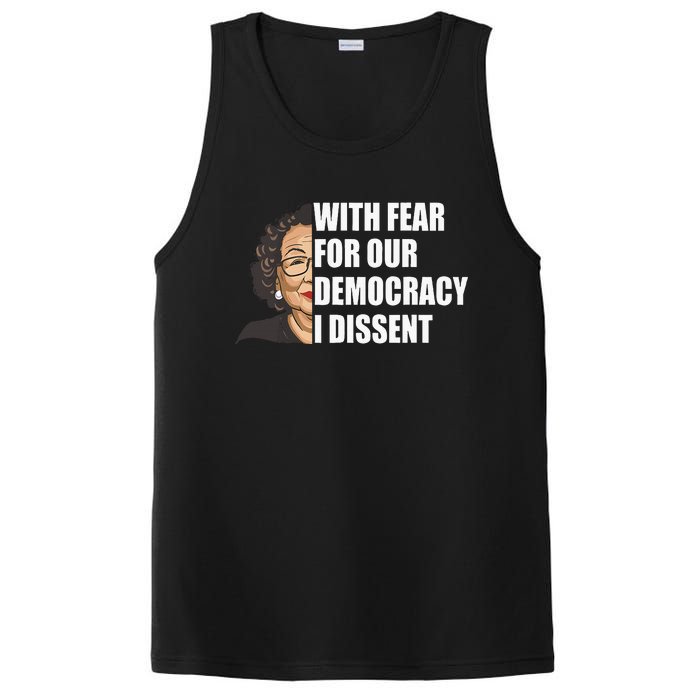 With Fear For Our Democracy I Dissent Justice Sotomayor PosiCharge Competitor Tank