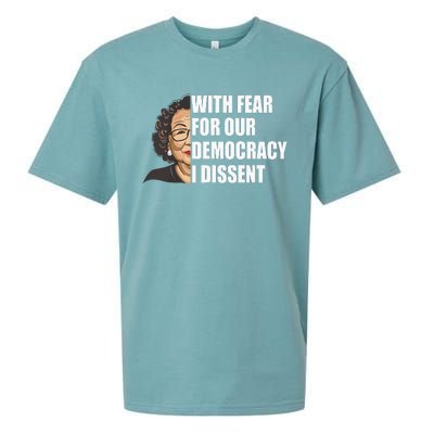 With Fear For Our Democracy I Dissent Justice Sotomayor Sueded Cloud Jersey T-Shirt