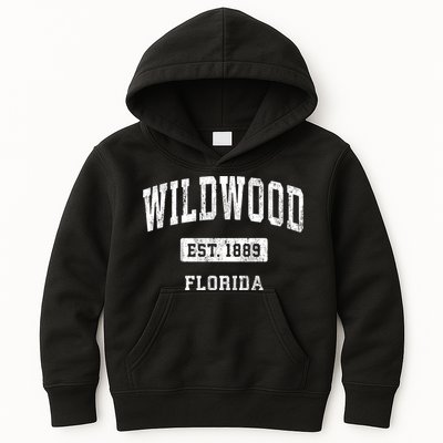 Wildwood Florida Fl Vintage Sports Established Kids Hoodie