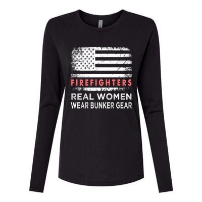 Womens Firefighter Female Fire Fighter Firefighting Mom Funny Gift Womens Cotton Relaxed Long Sleeve T-Shirt