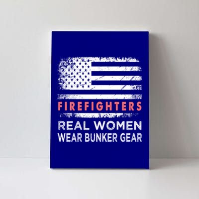 Womens Firefighter Female Fire Fighter Firefighting Mom Funny Gift Canvas