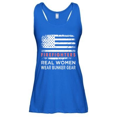 Womens Firefighter Female Fire Fighter Firefighting Mom Funny Gift Ladies Essential Flowy Tank