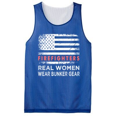 Womens Firefighter Female Fire Fighter Firefighting Mom Funny Gift Mesh Reversible Basketball Jersey Tank