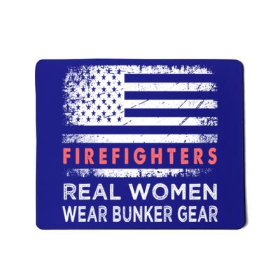 Womens Firefighter Female Fire Fighter Firefighting Mom Funny Gift Mousepad