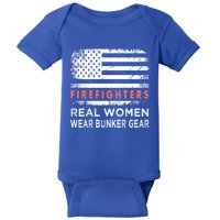 Womens Firefighter Female Fire Fighter Firefighting Mom Funny Gift Baby Bodysuit