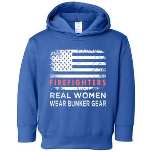 Womens Firefighter Female Fire Fighter Firefighting Mom Funny Gift Toddler Hoodie