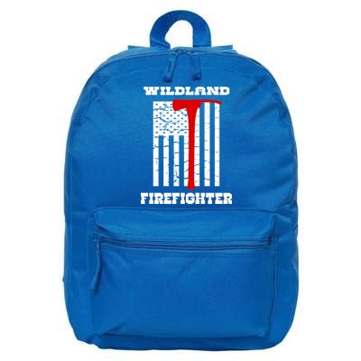 Wildland Firefighter Flag With Pulaski Hooded Gift 16 in Basic Backpack