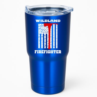 Wildland Firefighter Flag With Pulaski Hooded Gift Tumbler