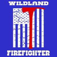 Wildland Firefighter Flag With Pulaski Hooded Gift Zip Tote Bag