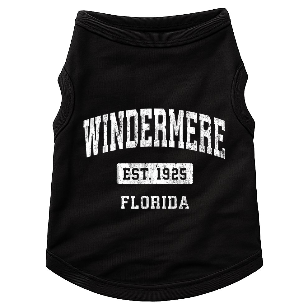 Windermere Florida Fl Vintage Sports Established Doggie Tank