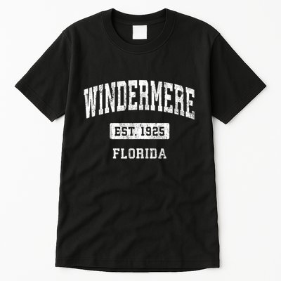 Windermere Florida Fl Vintage Sports Established Tall T-Shirt