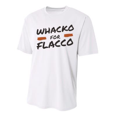 Whacko For Flacco Cleveland Joe Flacco Performance Sprint T-Shirt