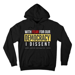 With Fear For Our Democracy Hoodie